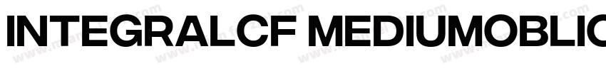 IntegralCF MediumOblique字体转换